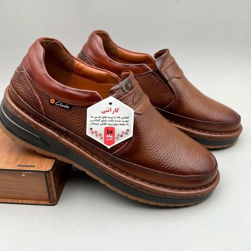 کفش کلارک تمام چرم تبریز باکیفیت طبی الدوز