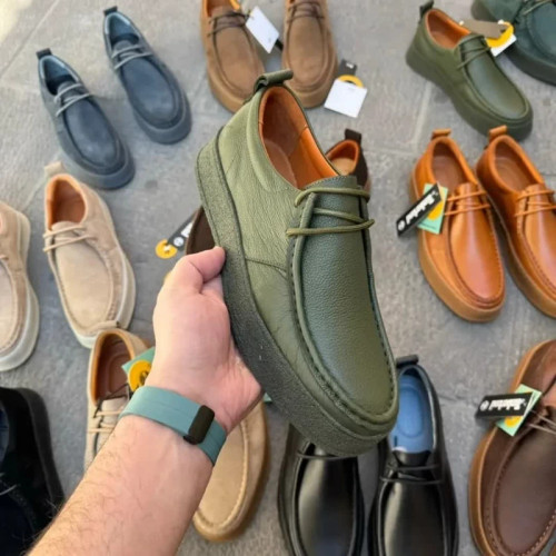 کفش مردانه تمام چرم مدل کادیلاک