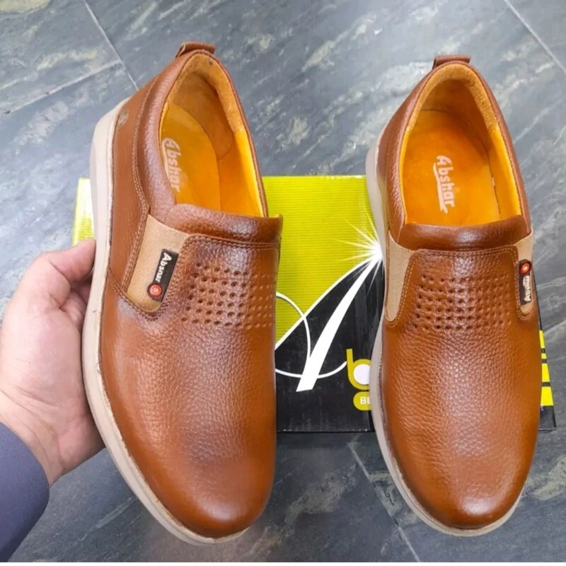 کفش مردانه تمام چرم آبشار با زیره پیو باکیفیت اصل تبریز