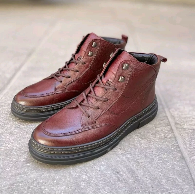 نیم بوت تمام چرم شمس مدل سوبارو 2 در رنگ بندی های خاص و با کیفیت