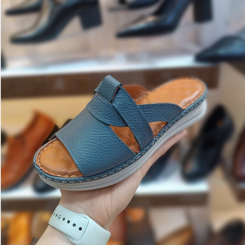 صندل تمام چرم طبی زنانه درجه 1 مدل گونش