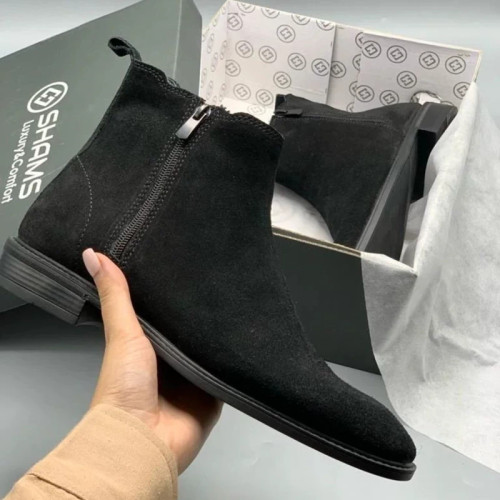 نیم بوت تمام چرم شمس واکس خور و جیر طبیعی