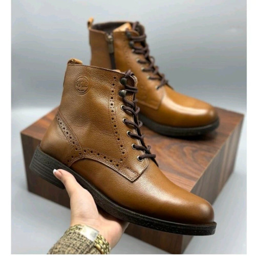 نیم بوت تمام چرم گاوی شمس با کیفیت طبی p3