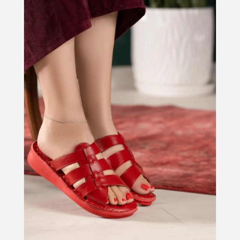 صندل زنانه تمام چرم طبی درجه 1 مدل رز