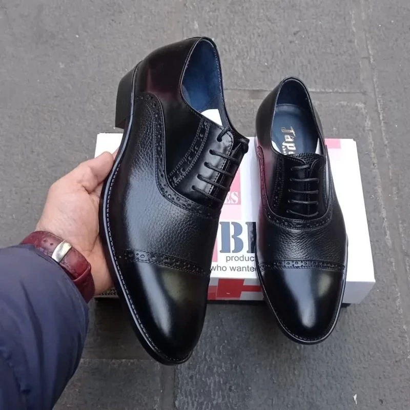 کفش مجلسی مردانه تمام چرم زیره نیولایت