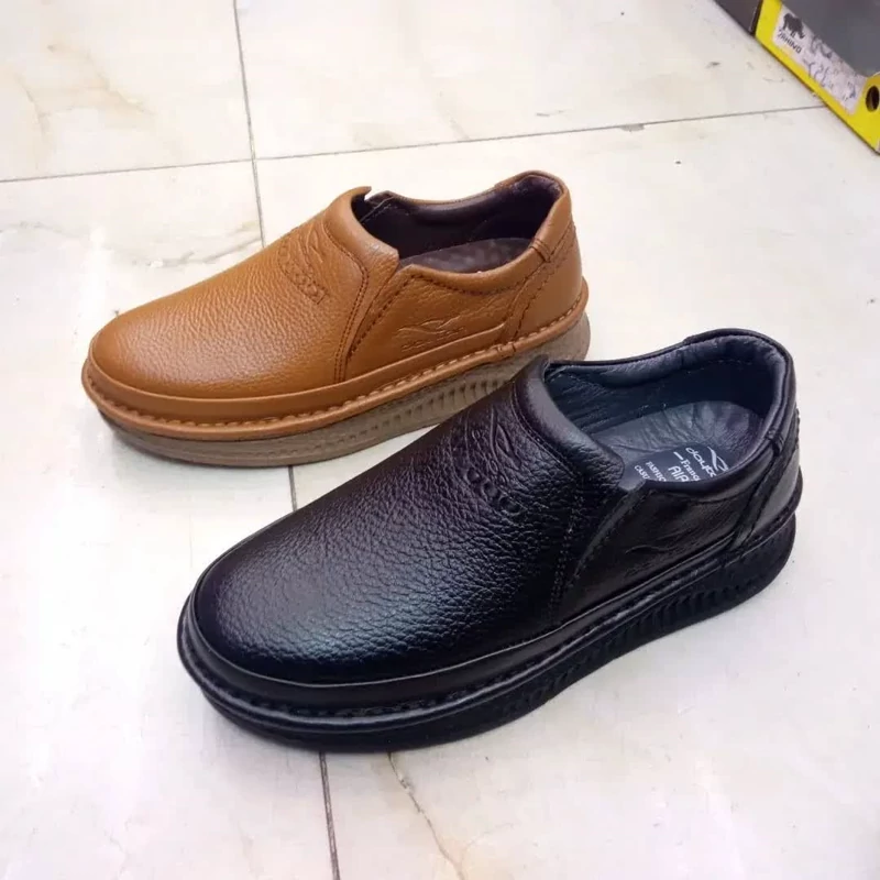 کفش کلارک مردانه تمام چرم فوق العاده طبی