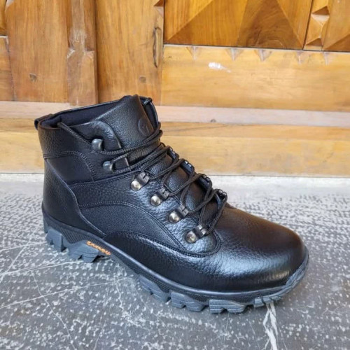 نیم بوت مردانه تمام چرم زیره یخ شکن درجه 1