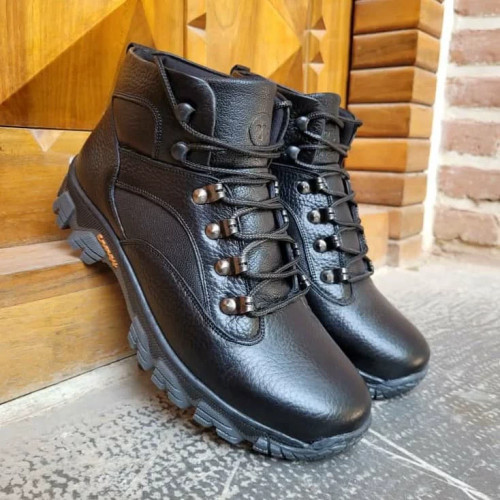 نیم بوت مردانه تمام چرم زیره یخ شکن درجه 1