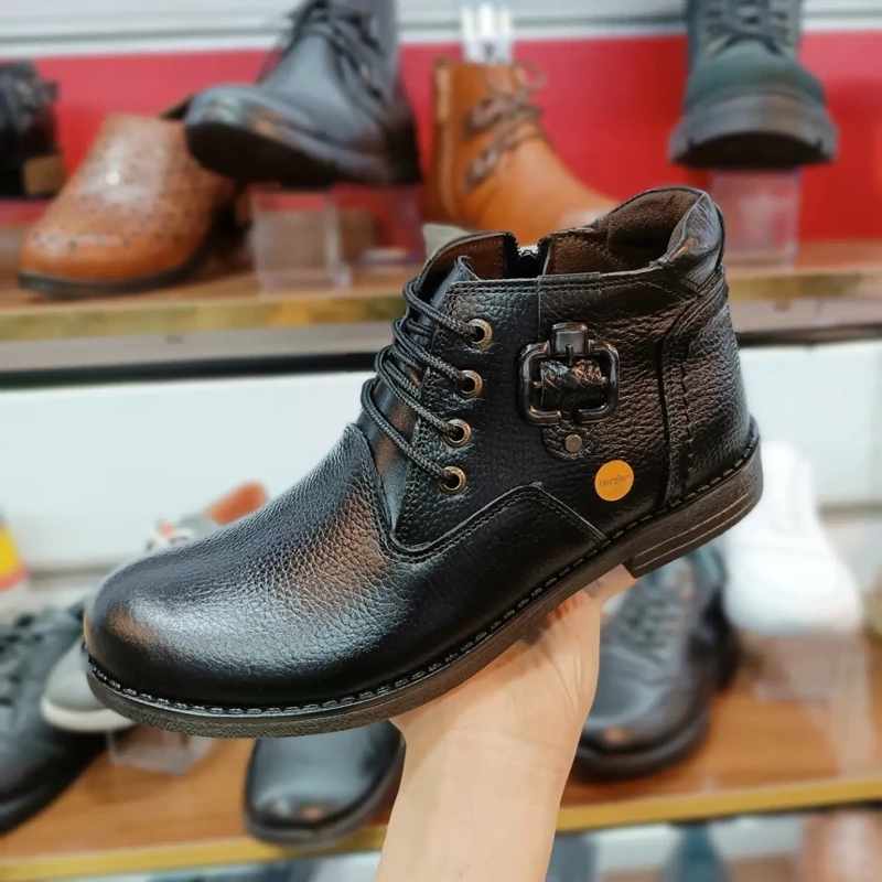 نیم بوت چرم مدل جدید از سایز 40تا44