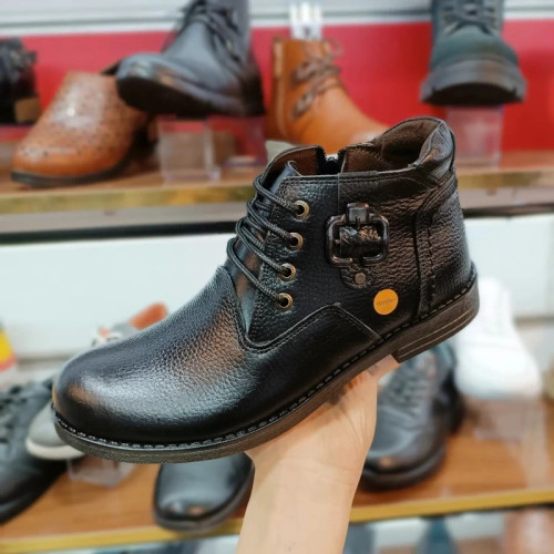 نیم بوت چرم مدل جدید از سایز 40تا44