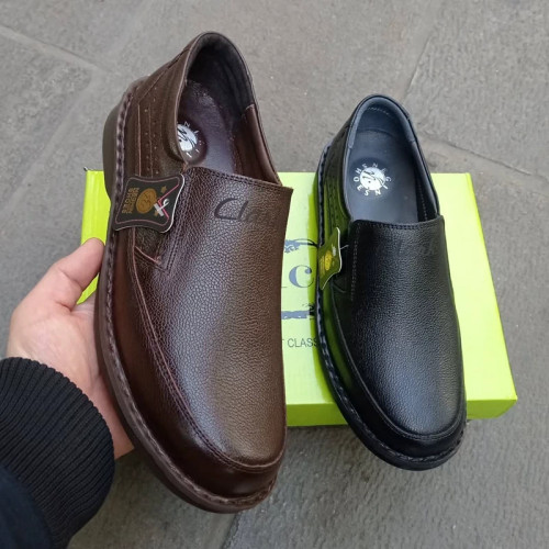 کفش کلارک مردانه تمام چرم طبی