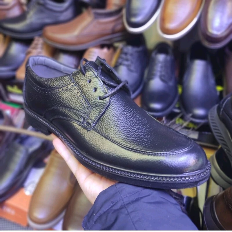 کفش تمام چرم مردانه بزرگ پا طبی و راحتی هم مجلسی هم راحتی 45.46.47.48