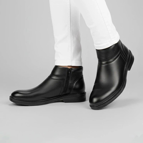 نیم بوت مردانه پشت چرم صنعتی بادوام کد5