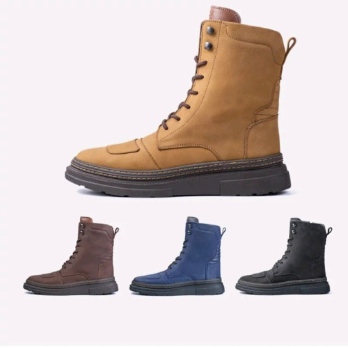 بوت ساق دار تمام چرم شمس مدل سوبارو3 تبریز بازیره لاستیک باکیفیت