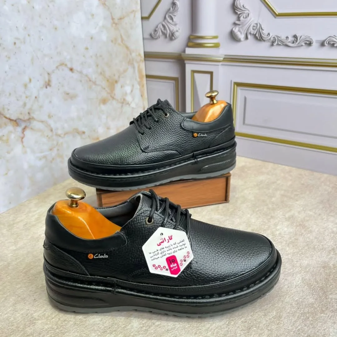 کفش کلارک تمام چرم فوق العاده  طبی و راحت با گارانتی