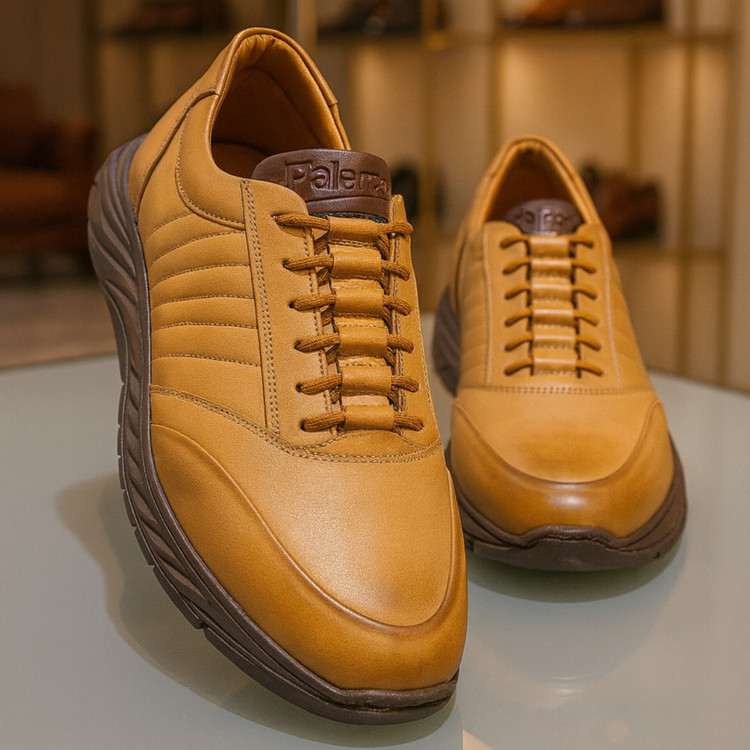 کفش اسپورت مردانه تمام چرم بالنزا کد ۶۰۸