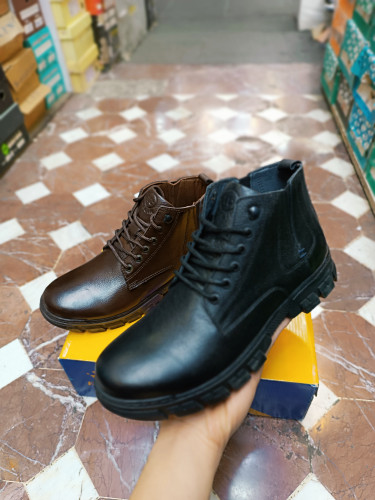 نیم بوت مردانه تمام چرم دیمین کد ۶۱۷