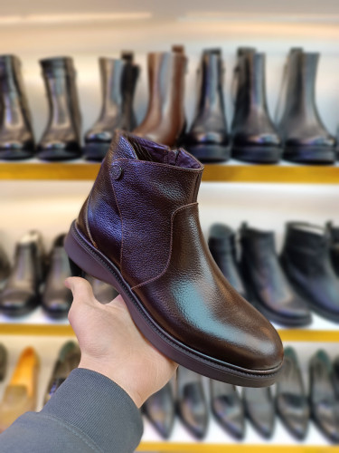 نیم بوت زنانه مدل جدید چرم طبیعی کد ۶۴۶