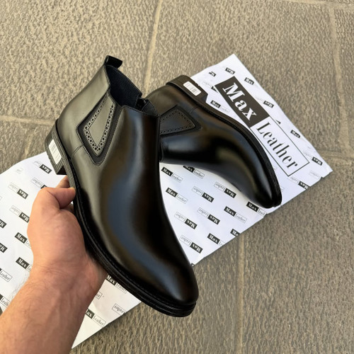 نیم بوت مردانه تمام چرم مجلسی اعلا برند بکسلی در 6 مدل کد ۶۶۶