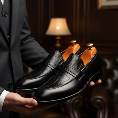 کالج مردانه تمام چرم طبیعی سنگی کد ۷۲۱