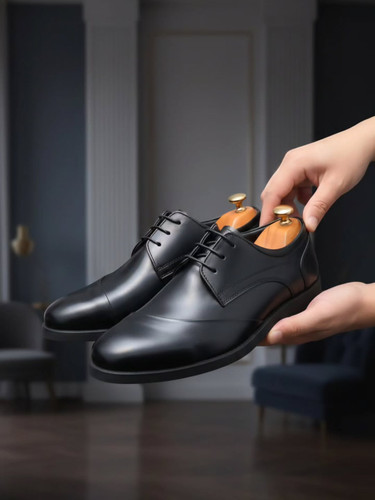 کفش مجلسی مردانه تمام چرم طبیعی کد ۷۲۲