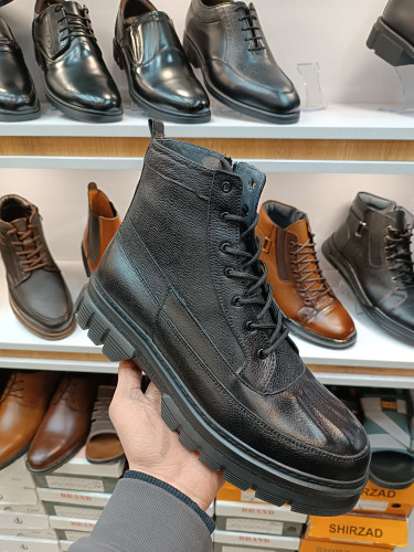 نیم بوت مردانه تمام چرم طبیعی بالنزا کد ۷۲۵