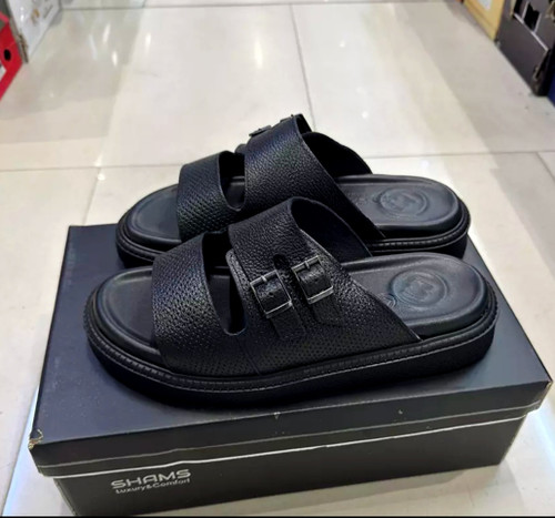 صندل و دمپایی مردانه تمام چرم با کیفیت شمس کد ۷۳۵