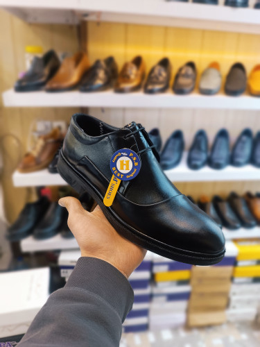 کفش مجلسی مردانه تمام چرم طبیعی کد ۷۴۳