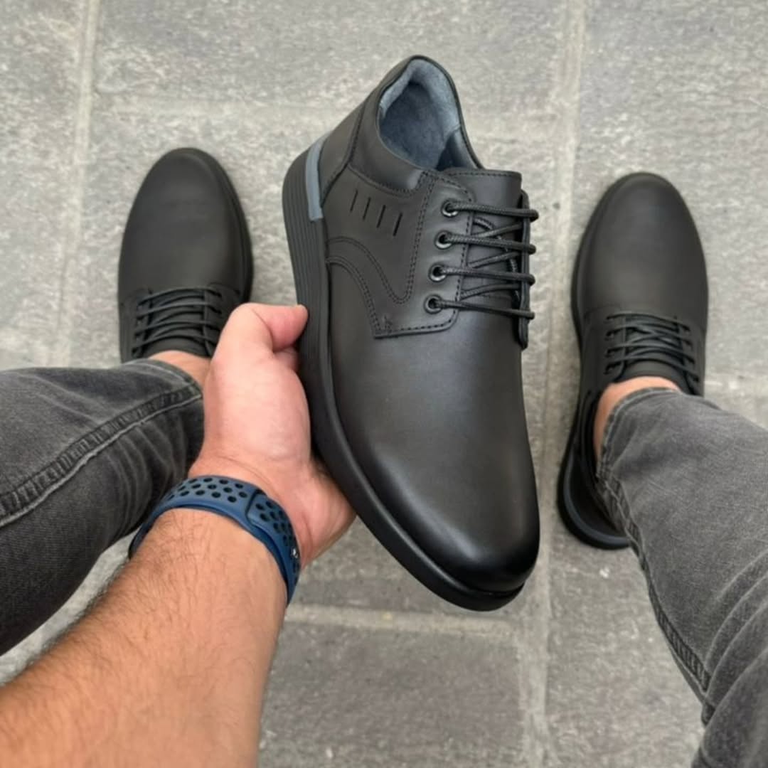 کفش راحتی روزمرگی مردانه تمام چرم کد ۷۵۸