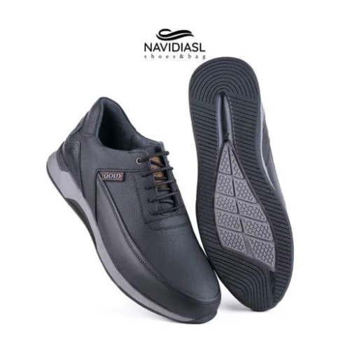 کفش اسپورت آلفا مردانه تمام چرم زیره ترمو شارژ مجدد کد 568