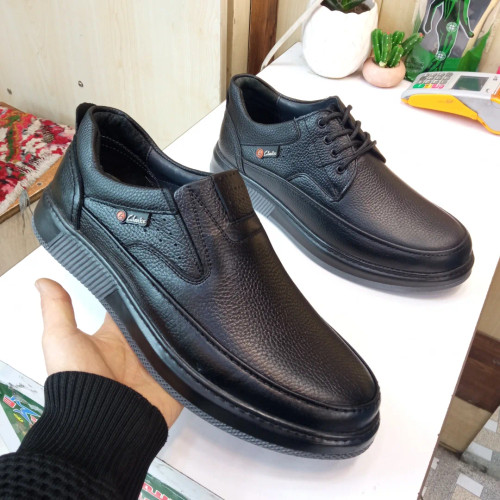 کفش مردانه تمام چرم بزرگپا 45-46-47 کد 803