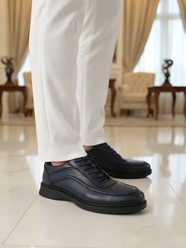 اسپورت مردانه تمام چرم زیره پیو برند دلپا گلد کد۵۹۵